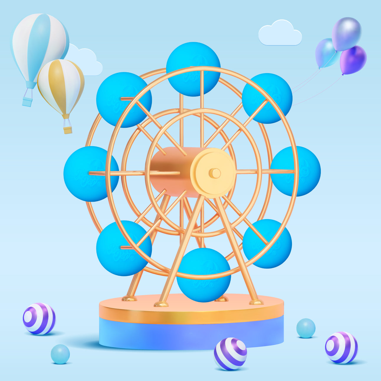 RainPop-Aqua 3個Set